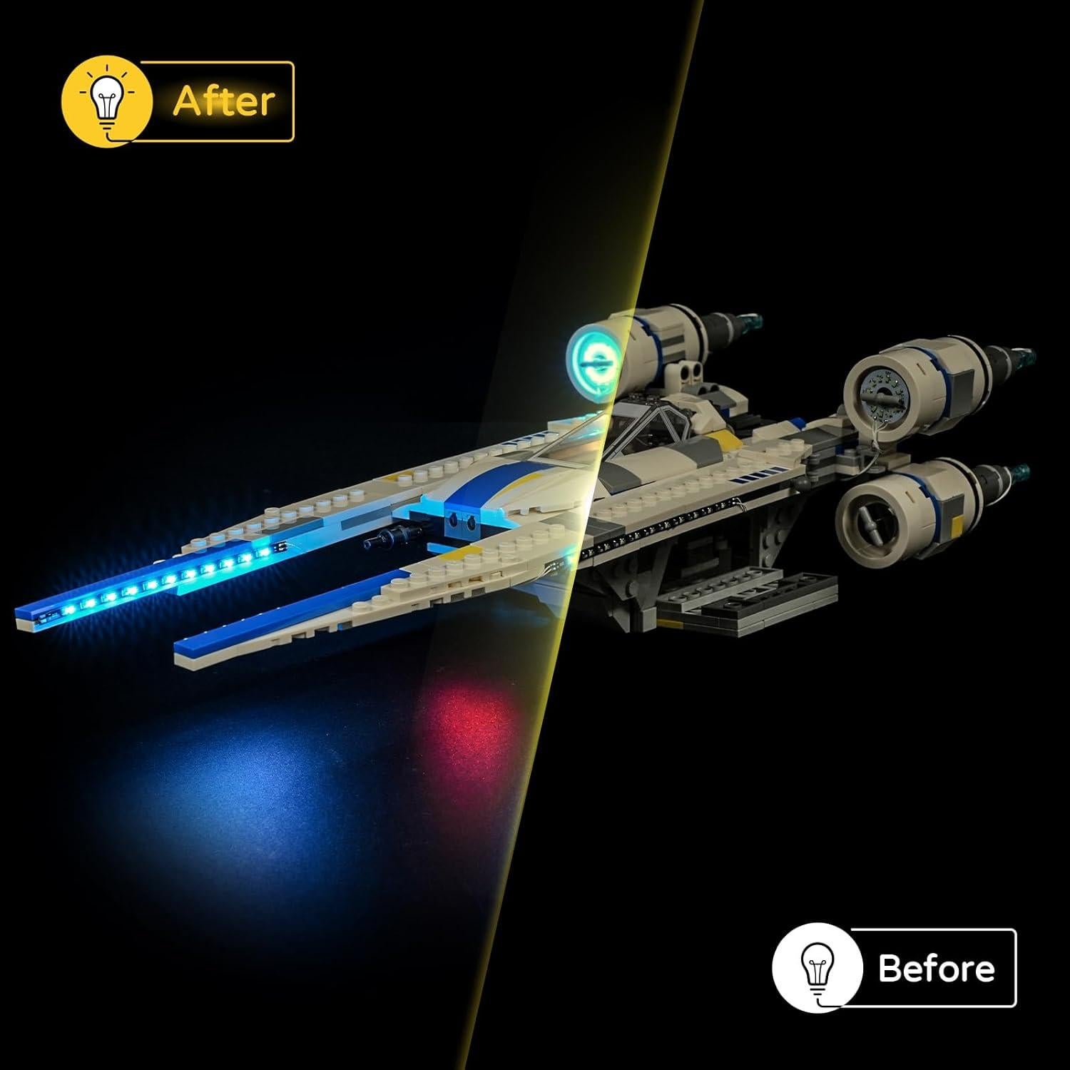 Kit de Luz LED YEABRICKS para 75399 Star Wars U-Wing