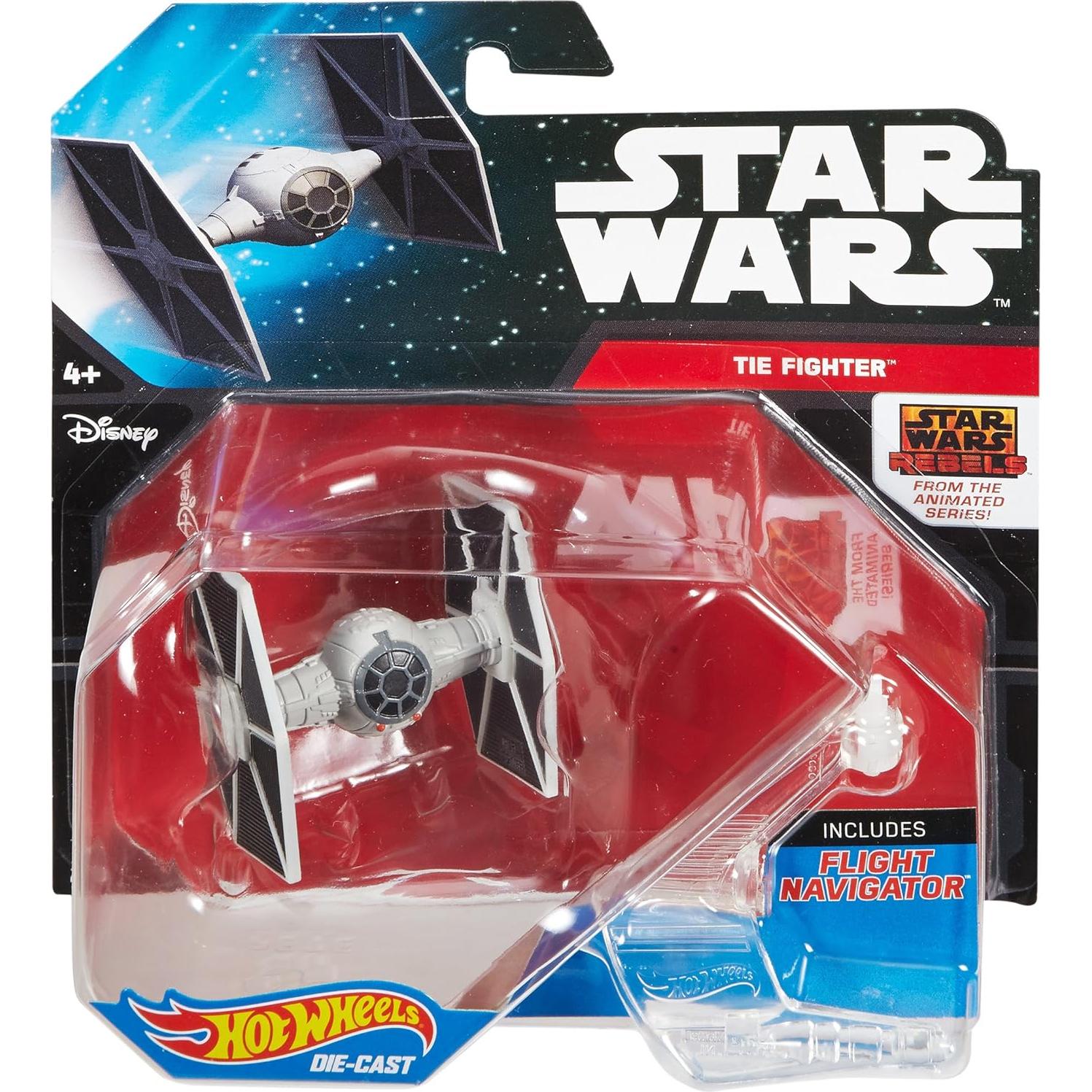 Vehículo Die-Cast Hot Wheels Star Wars TIE Fighter Gris 15.88 cm