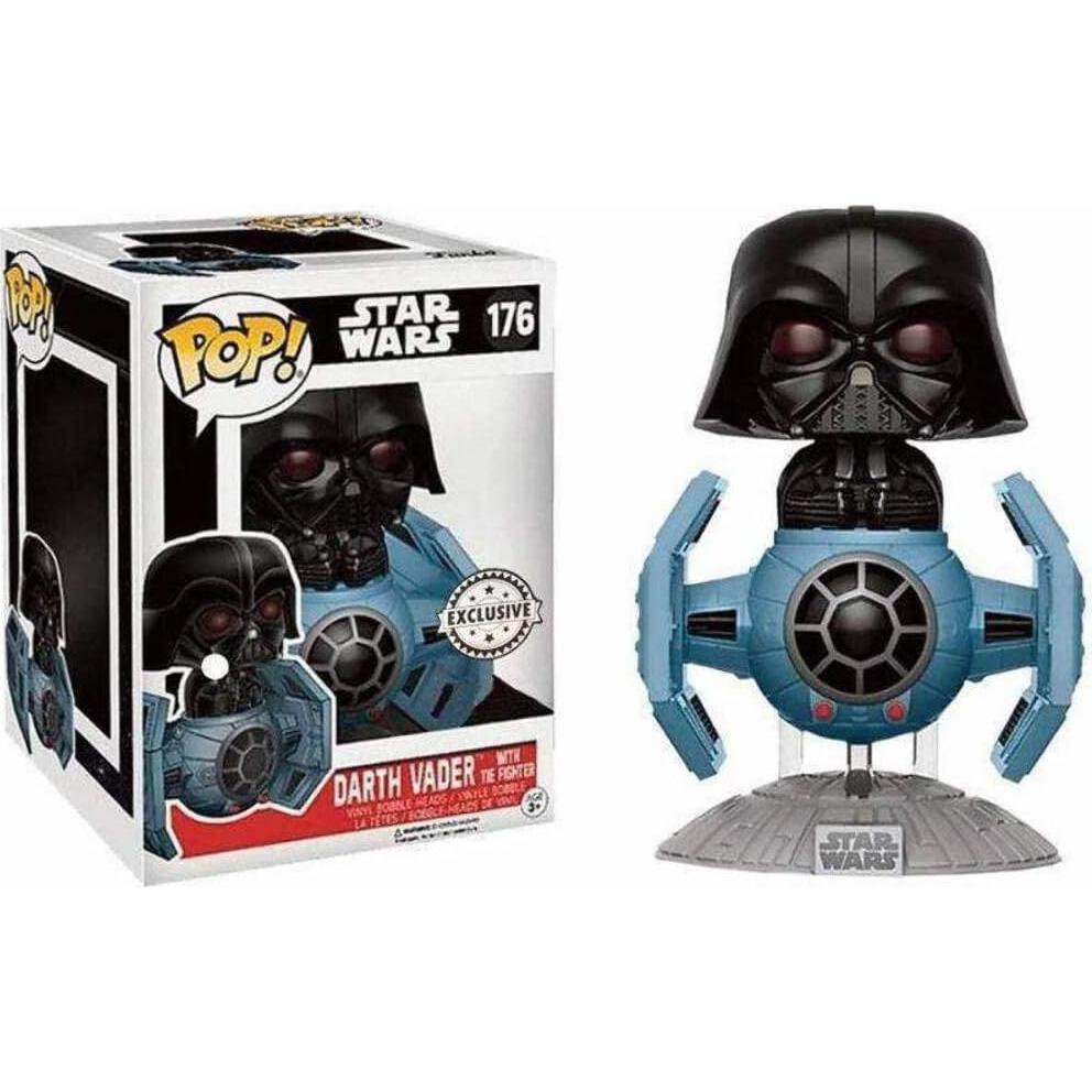 Star Wars Tie Fighter con figura de vinilo Darth Vader Funko