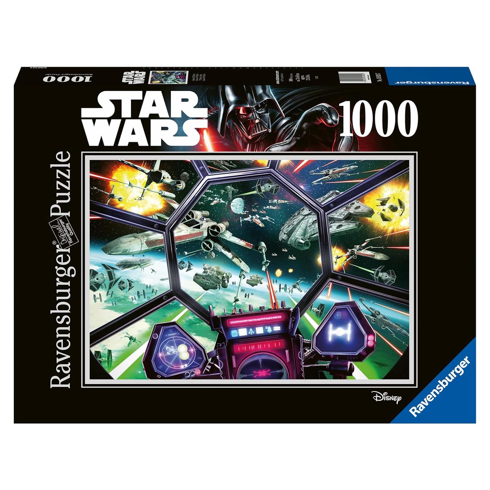 Rompecabezas Ravensburger Star Wars TIE Fighter 1000 Piezas