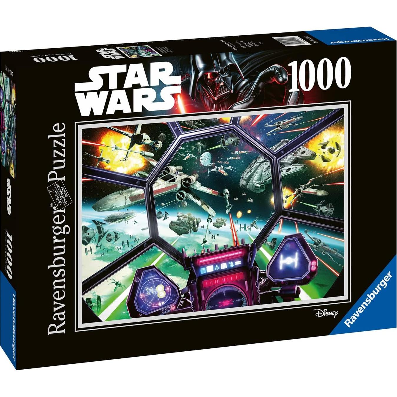 Rompecabezas Ravensburger Star Wars TIE Fighter 1000 Piezas