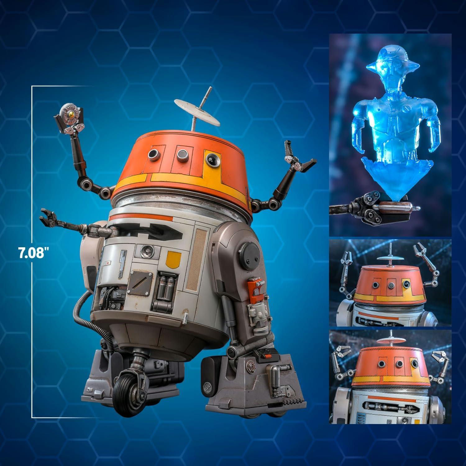 Figura de acción Star Wars Hot Toys Chopper 18 cm LED