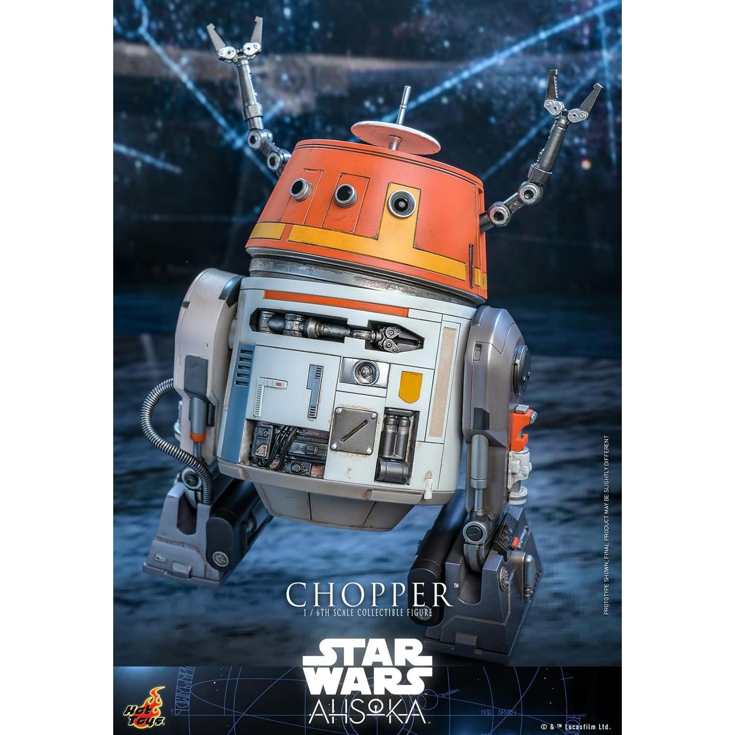 Figura de acción Star Wars Hot Toys Chopper 18 cm LED