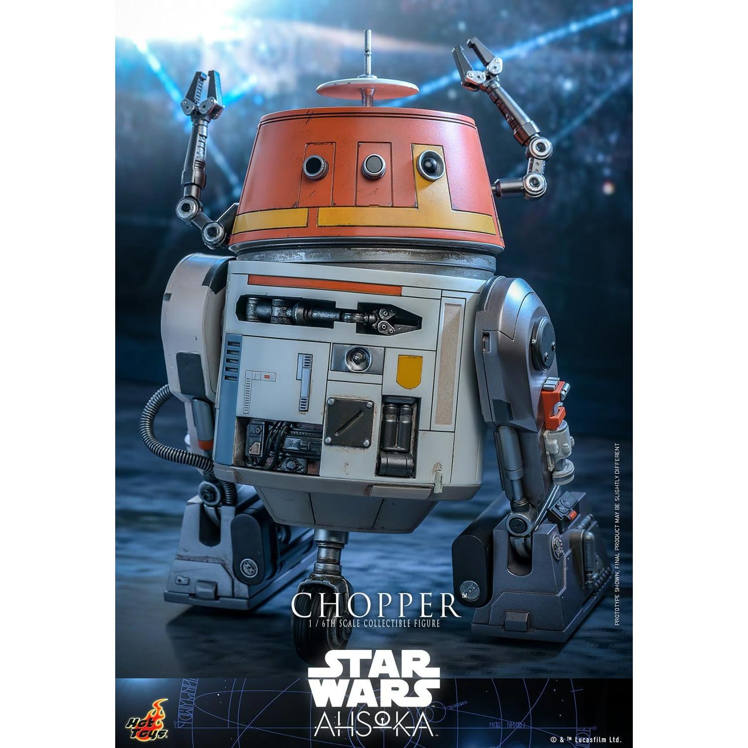 Figura de acción Star Wars Hot Toys Chopper 18 cm LED