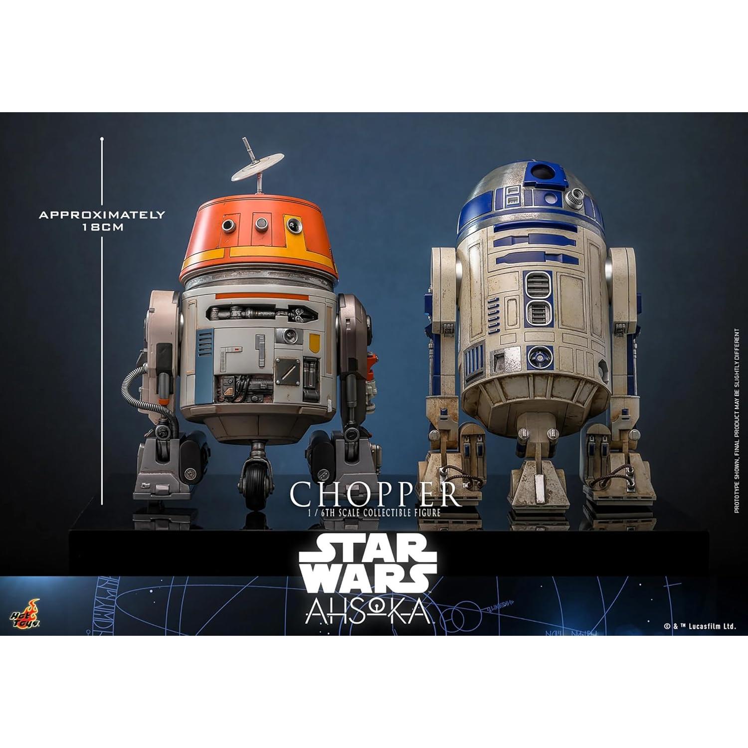 Figura de acción Star Wars Hot Toys Chopper 18 cm LED