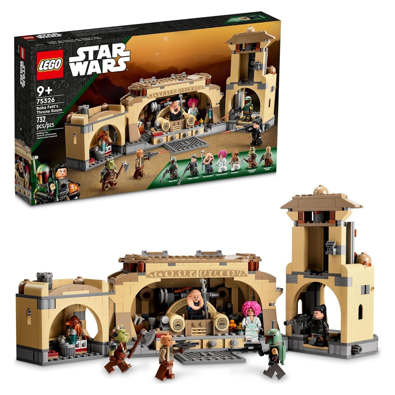 LEGO Star Wars Sala del Trono de Boba Fett 75326, 732 Piezas
