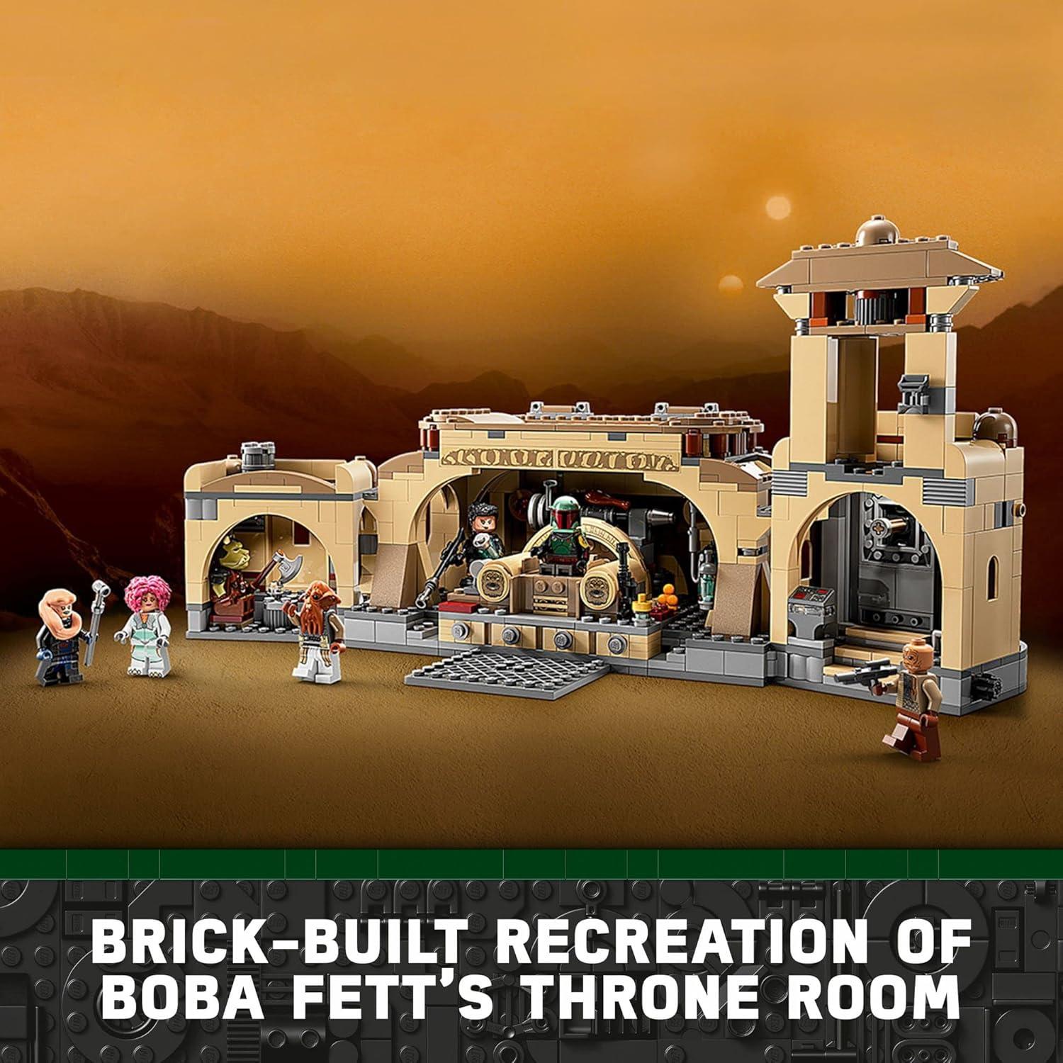LEGO Star Wars Sala del Trono de Boba Fett 75326, 732 Piezas