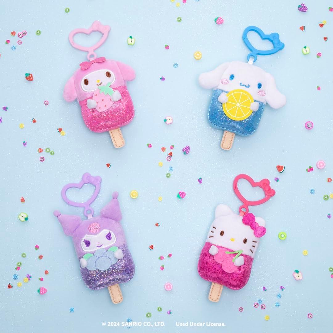 Paquete de 4 Clips de Peluche Hello Kitty y Amigos - Jazwares