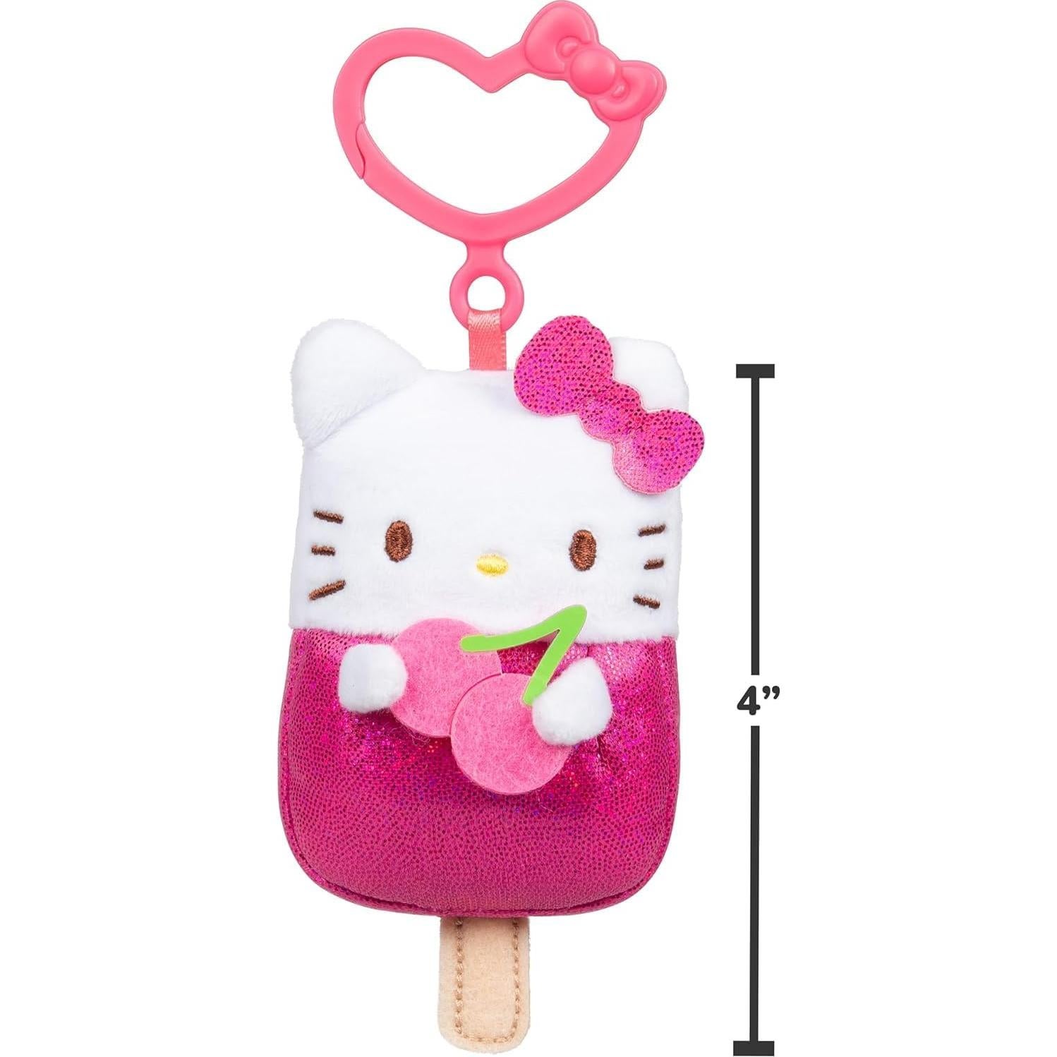 Paquete de 4 Clips de Peluche Hello Kitty y Amigos - Jazwares