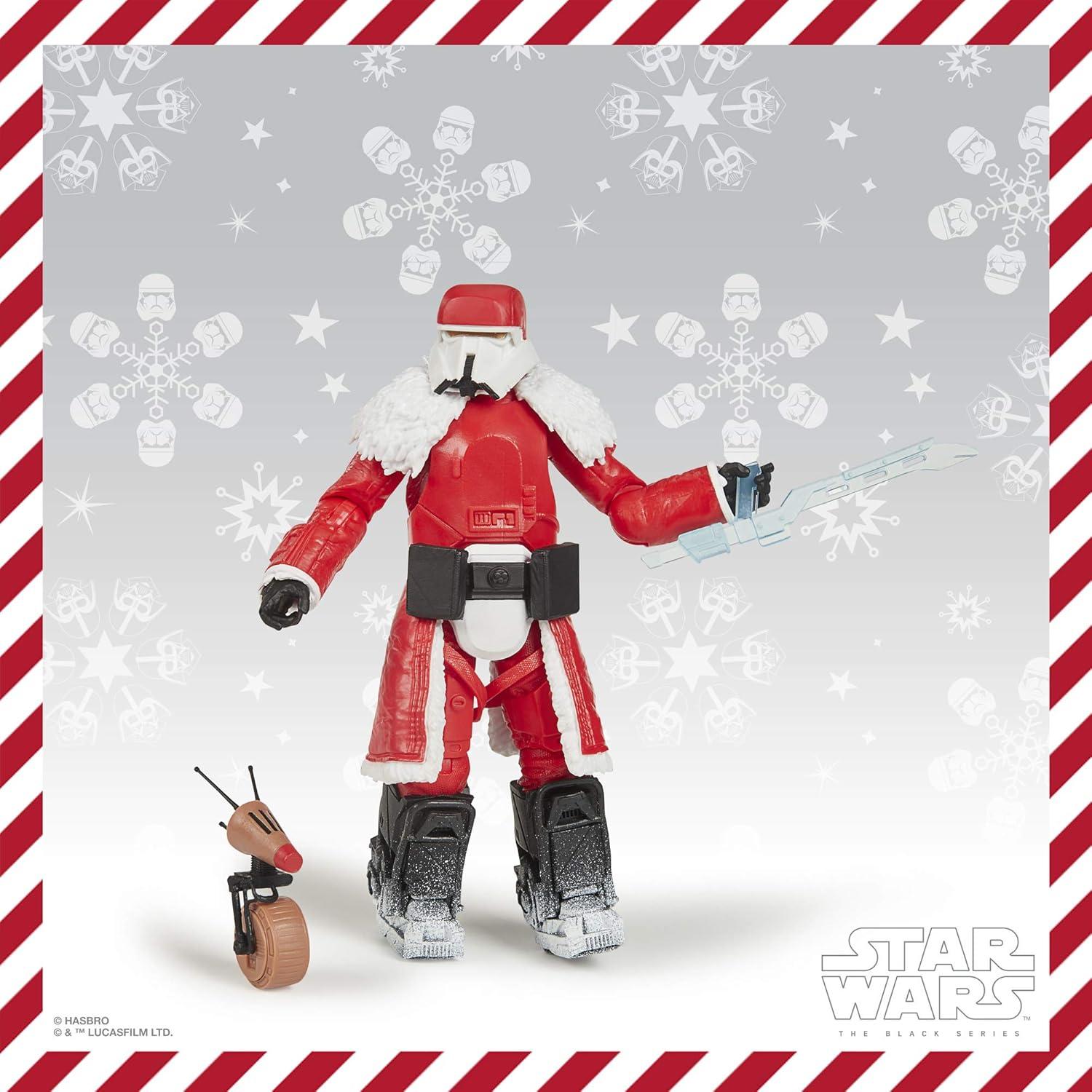 Figura Star Wars La Serie Negra Soldado de Rango 15 cm Edición Navideña