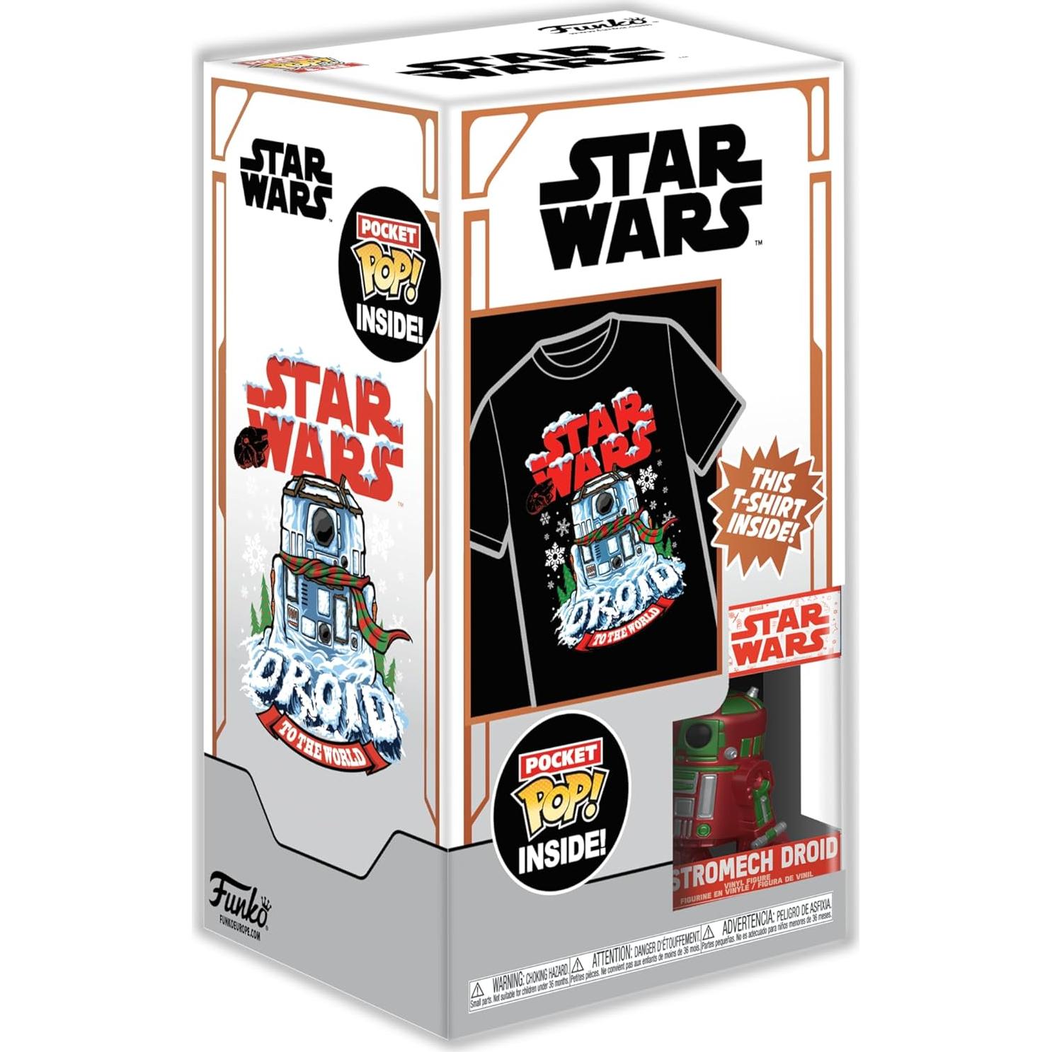 Camiseta y Minifigura R2D2 Funko Pop! - Star Wars - S
