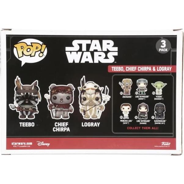Funko Pop Star Wars Ewok 3 Pack Exclusivo Walmart