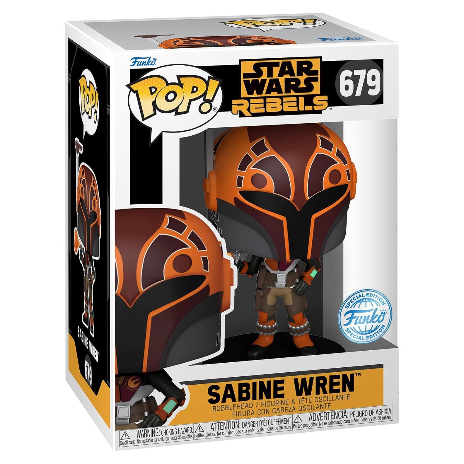 Funko Pop! Star Wars Rebels - Sabine Wren con Aerógrafo 10.8 cm