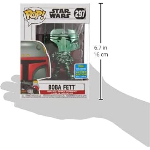 Funko Pop Star Wars Boba Fett Cromo Verde 9.53 cm