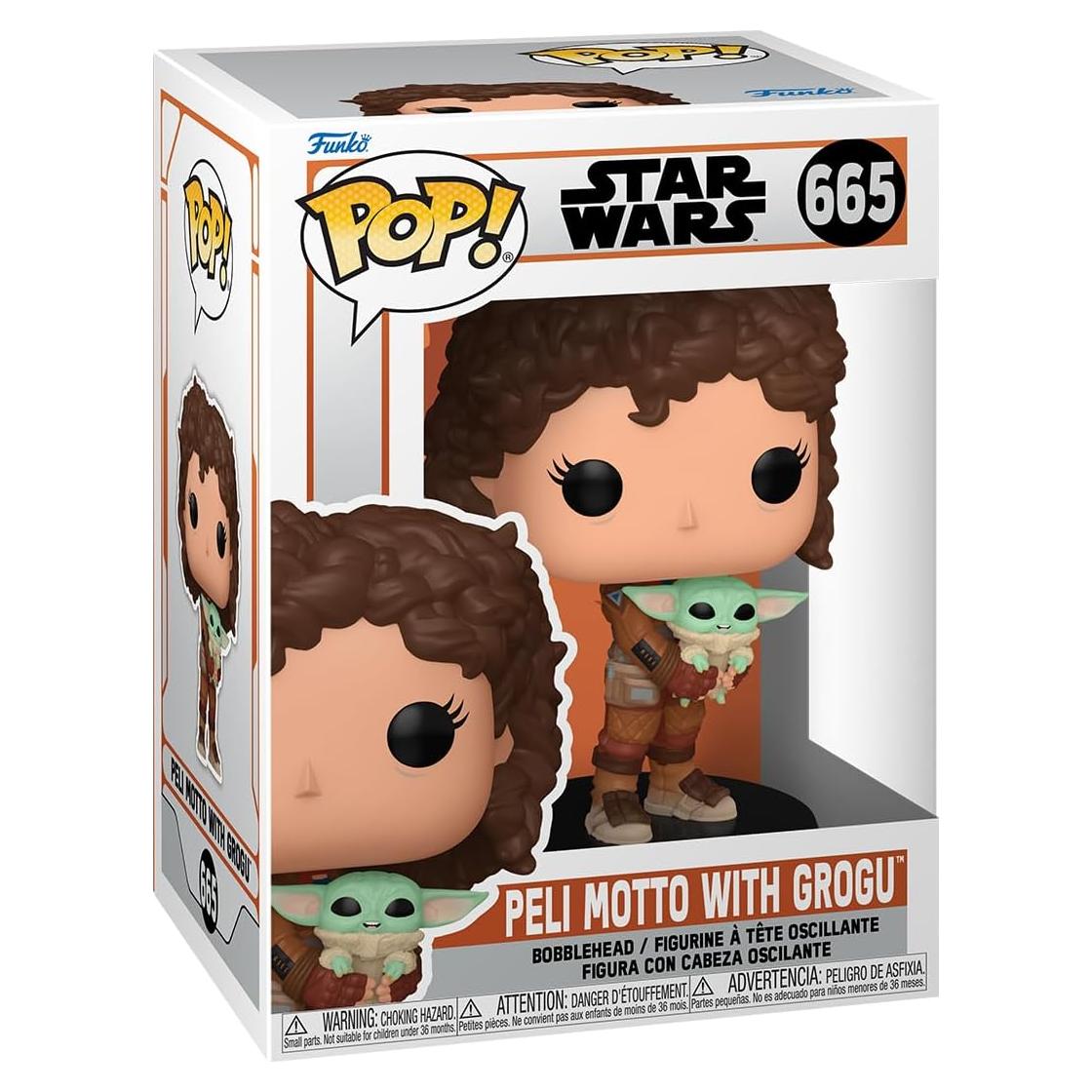 Figura Funko POP! Star Wars The Mandalorian Peli Motto y Grogu