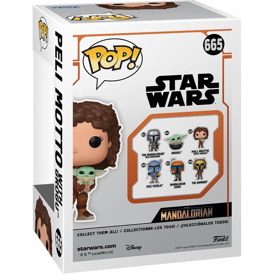 Figura Funko POP! Star Wars The Mandalorian Peli Motto y Grogu