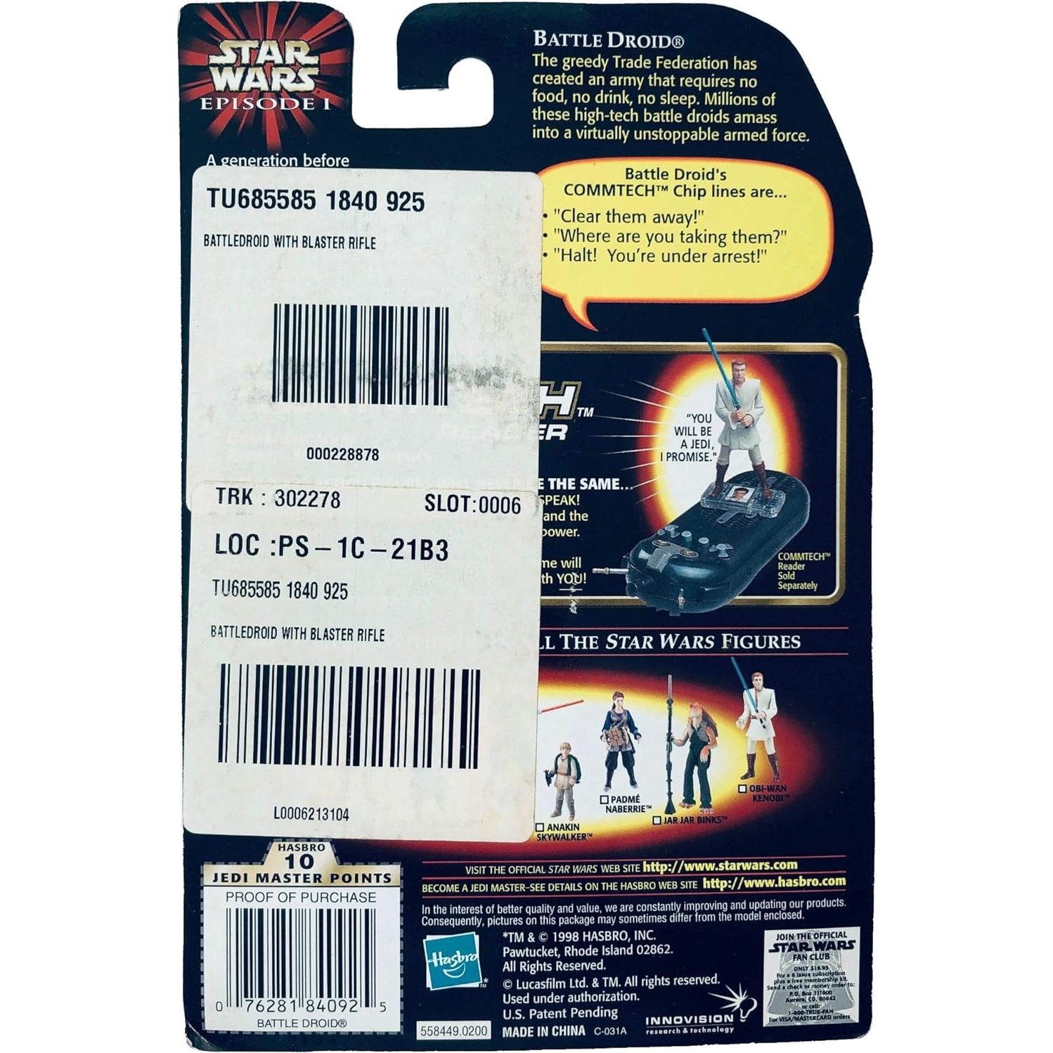 Figura Droide de Batalla Kenner Star Wars Episodio I 15cm