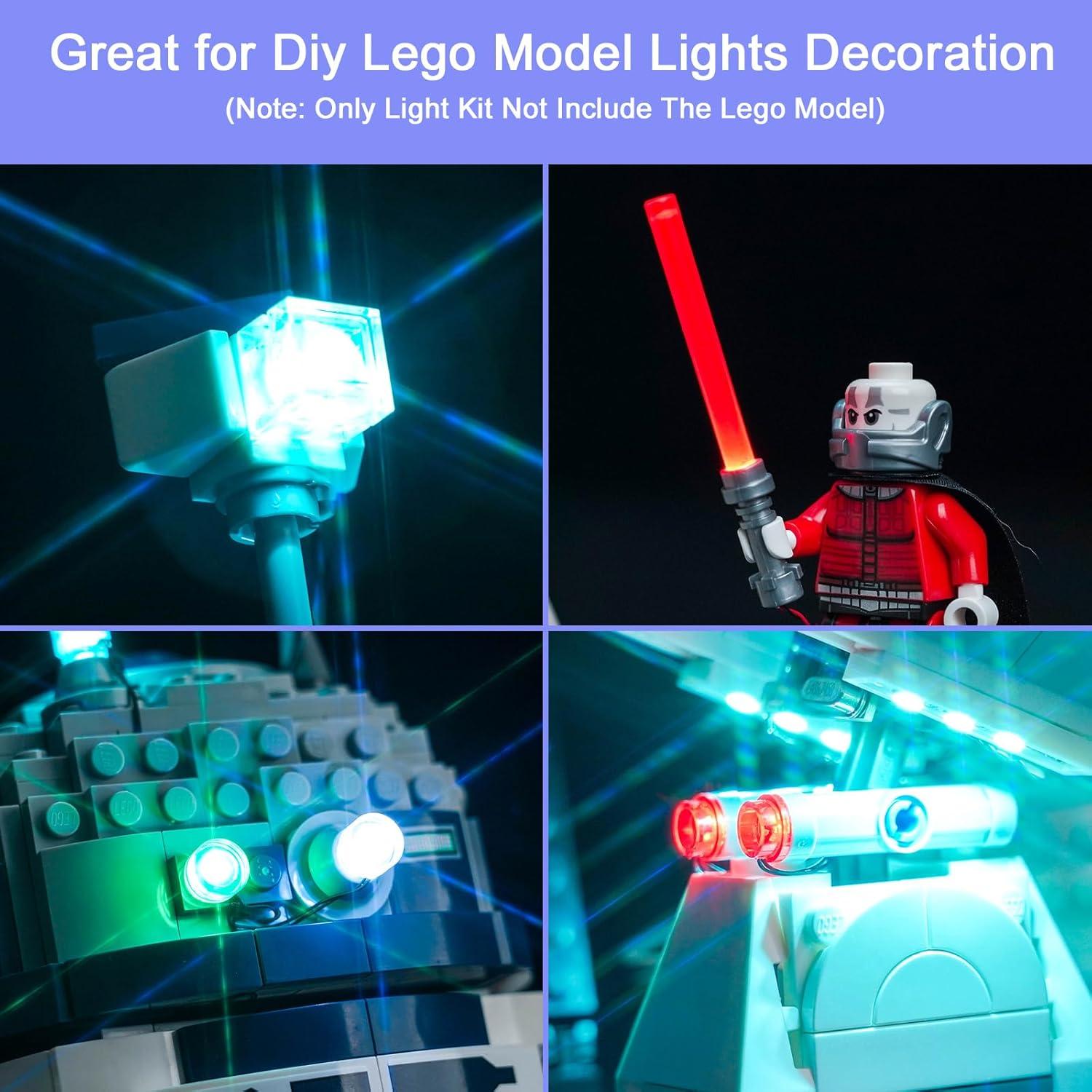 Kit de Luz LED Hilighting para Lego R2-D2 - Control Remoto