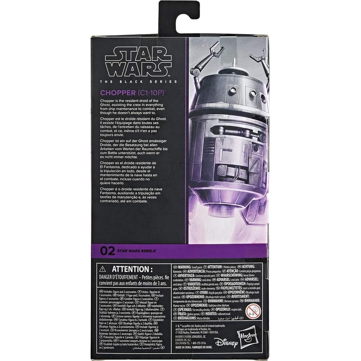 Figura de Acción Chopper (C1-10P) Star Wars La Serie Negra 15 cm