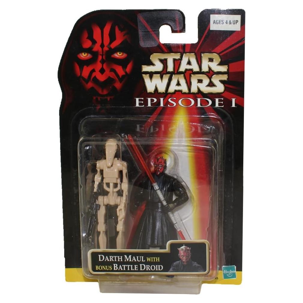 Figuras Star Wars Darth Maul y Droide de Batalla Hasbro