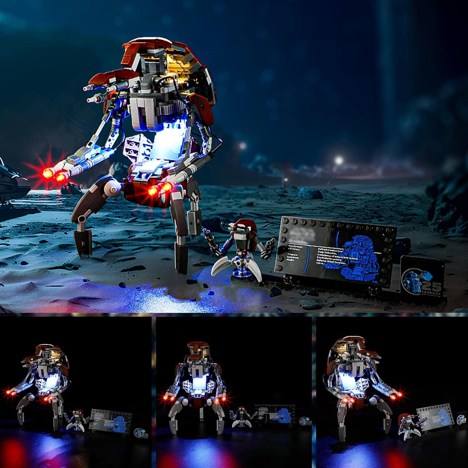 Kit de Luz LED YEABRICKS para Bloques Droideka 75381