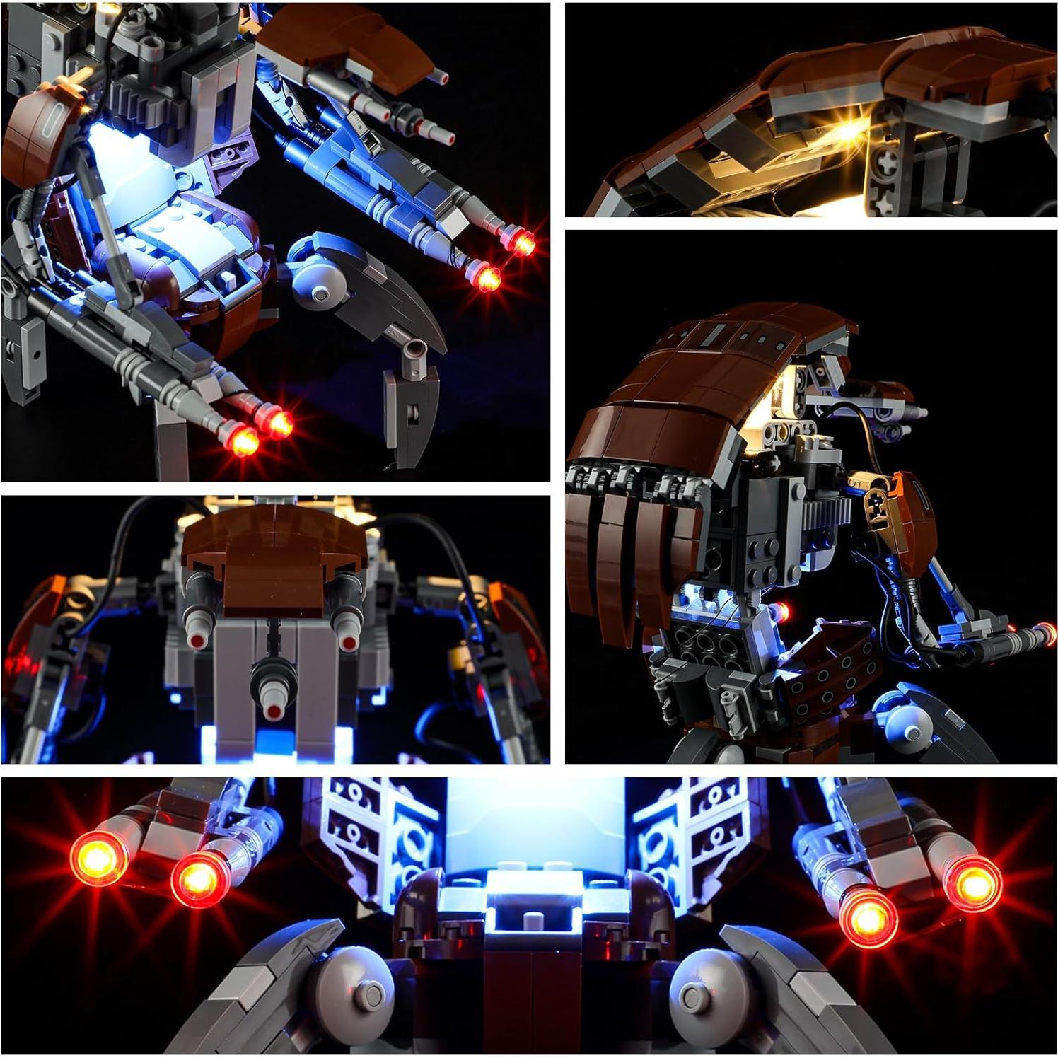 Kit de Luz LED YEABRICKS para Bloques Droideka 75381