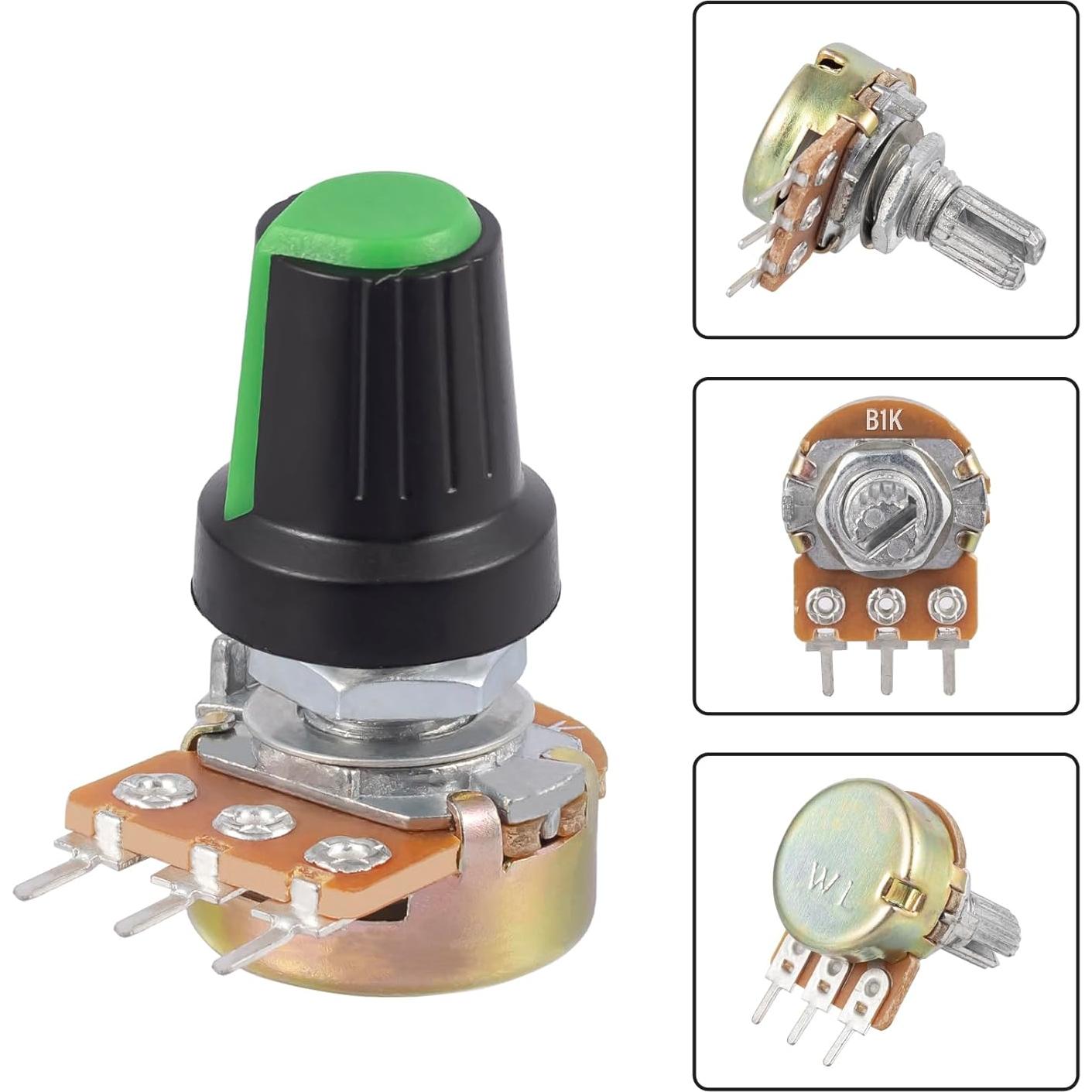 Potenciómetro ALLECIN WH148 B1K 1K 35 Piezas Eje 15mm