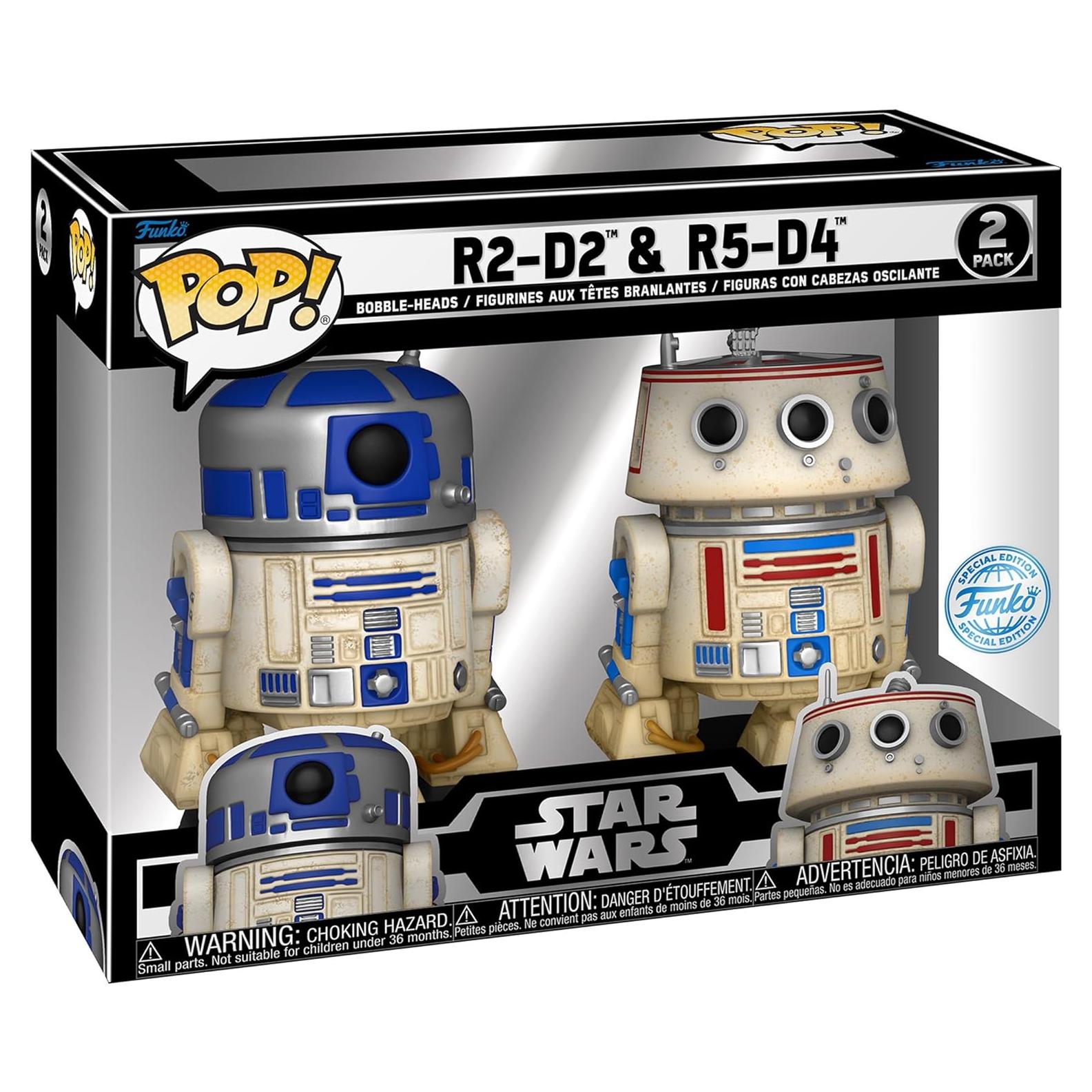 Funko POP! Star Wars R2-D2 y R5-D4 Set Bobblehead 2023