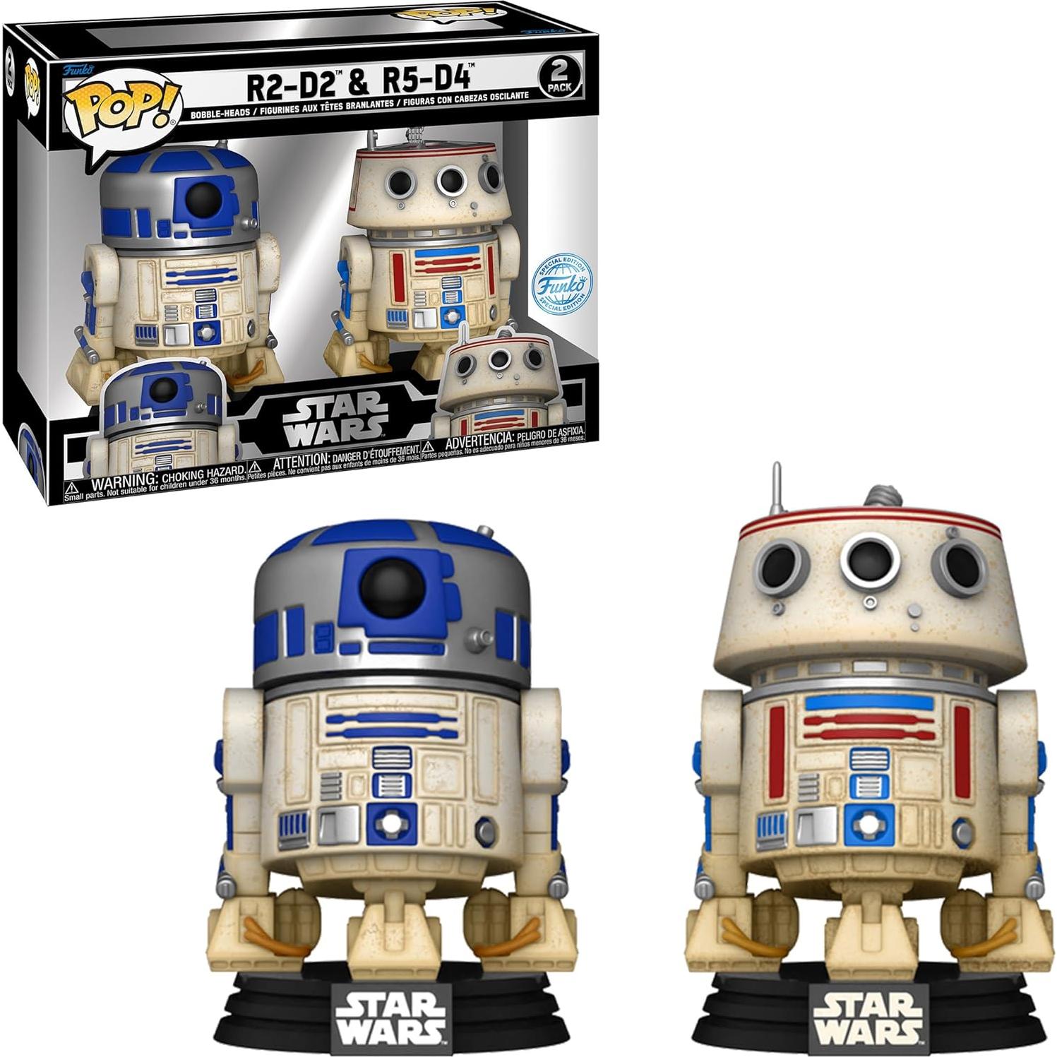 Funko POP! Star Wars R2-D2 y R5-D4 Set Bobblehead 2023