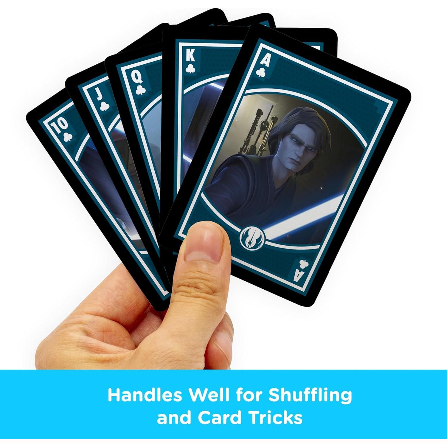 Baraja de Cartas Star Wars Las Guerras Clon AQUARIUS 54 Piezas