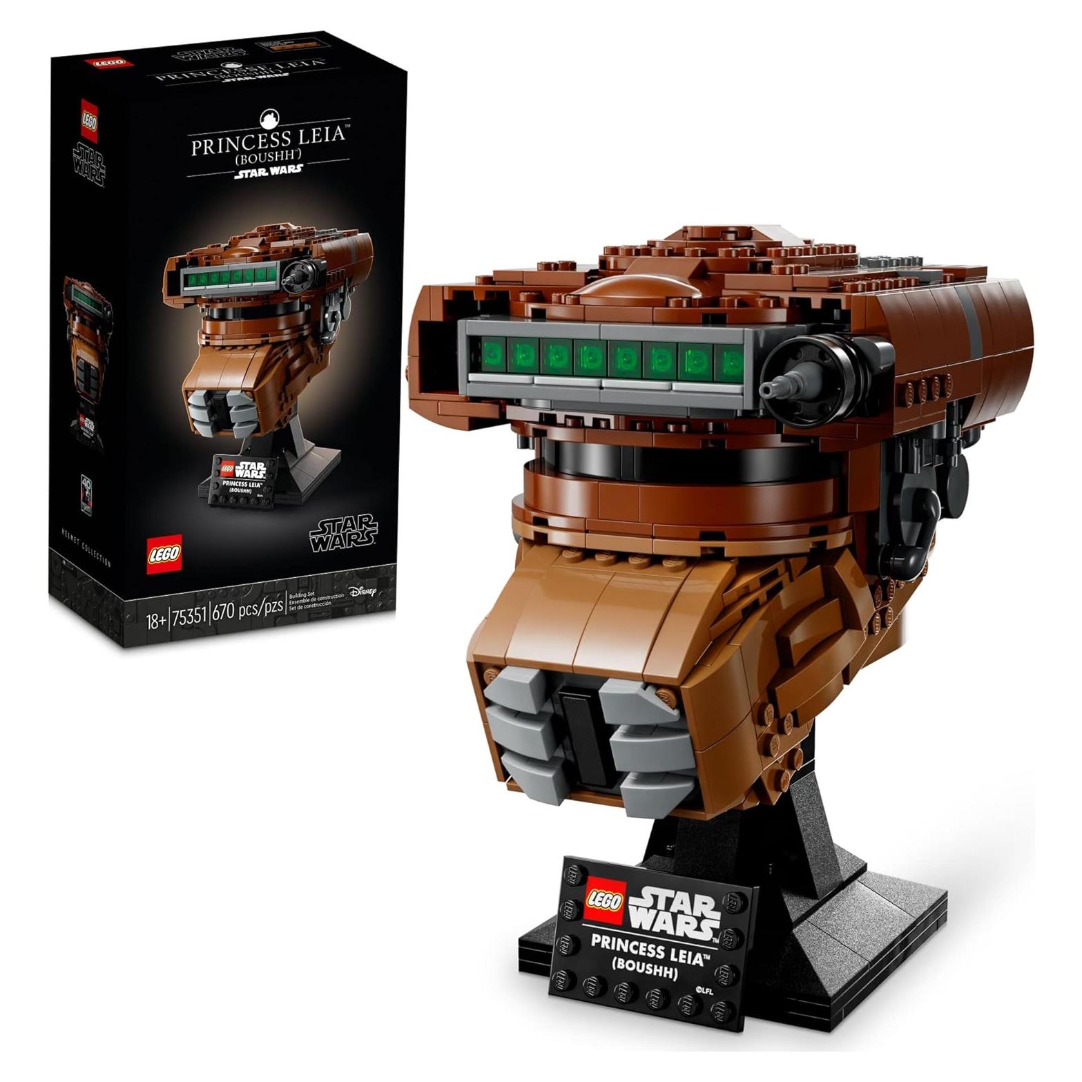 Set de casco LEGO Star Wars Princesa Leia Boushh 75351