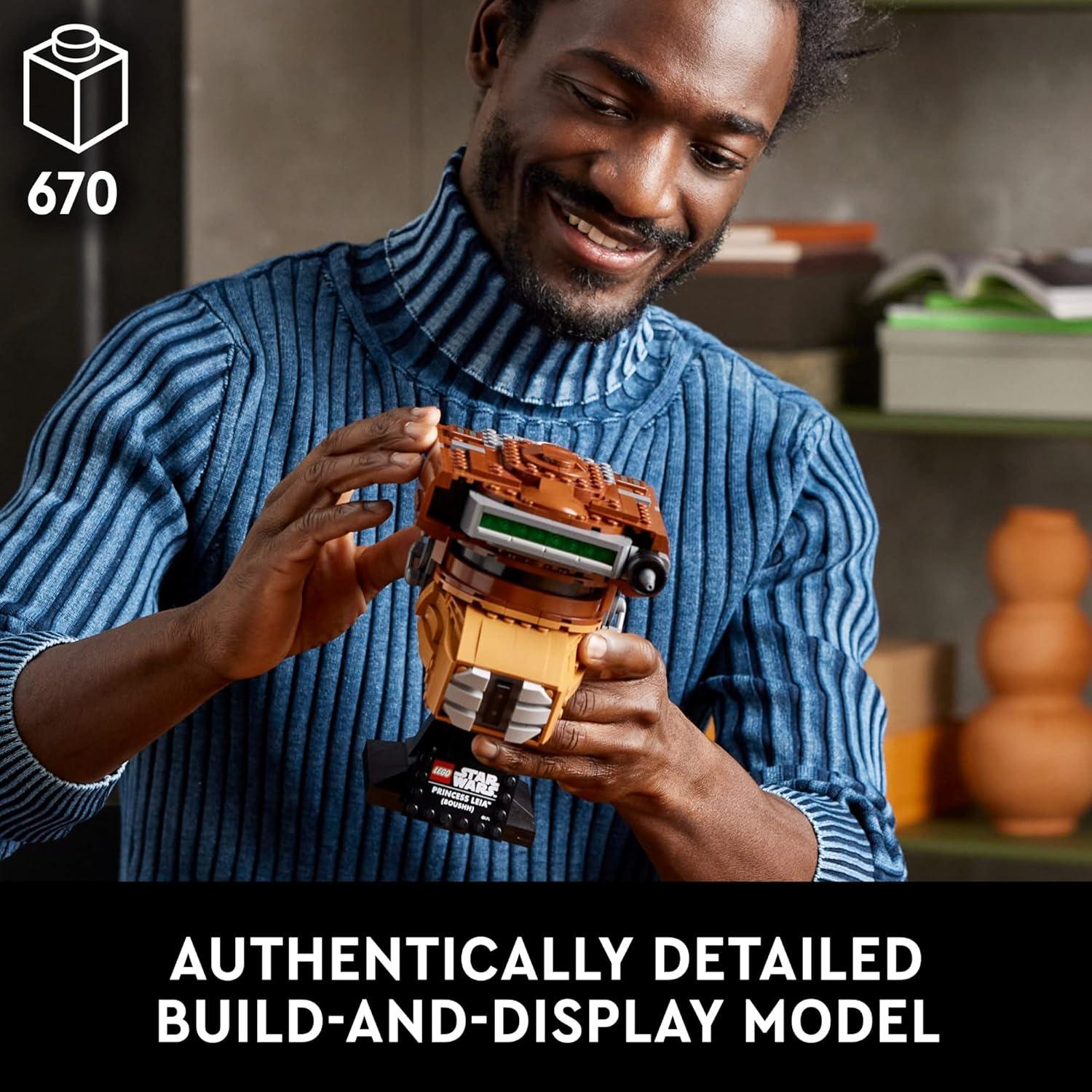 Set de casco LEGO Star Wars Princesa Leia Boushh 75351