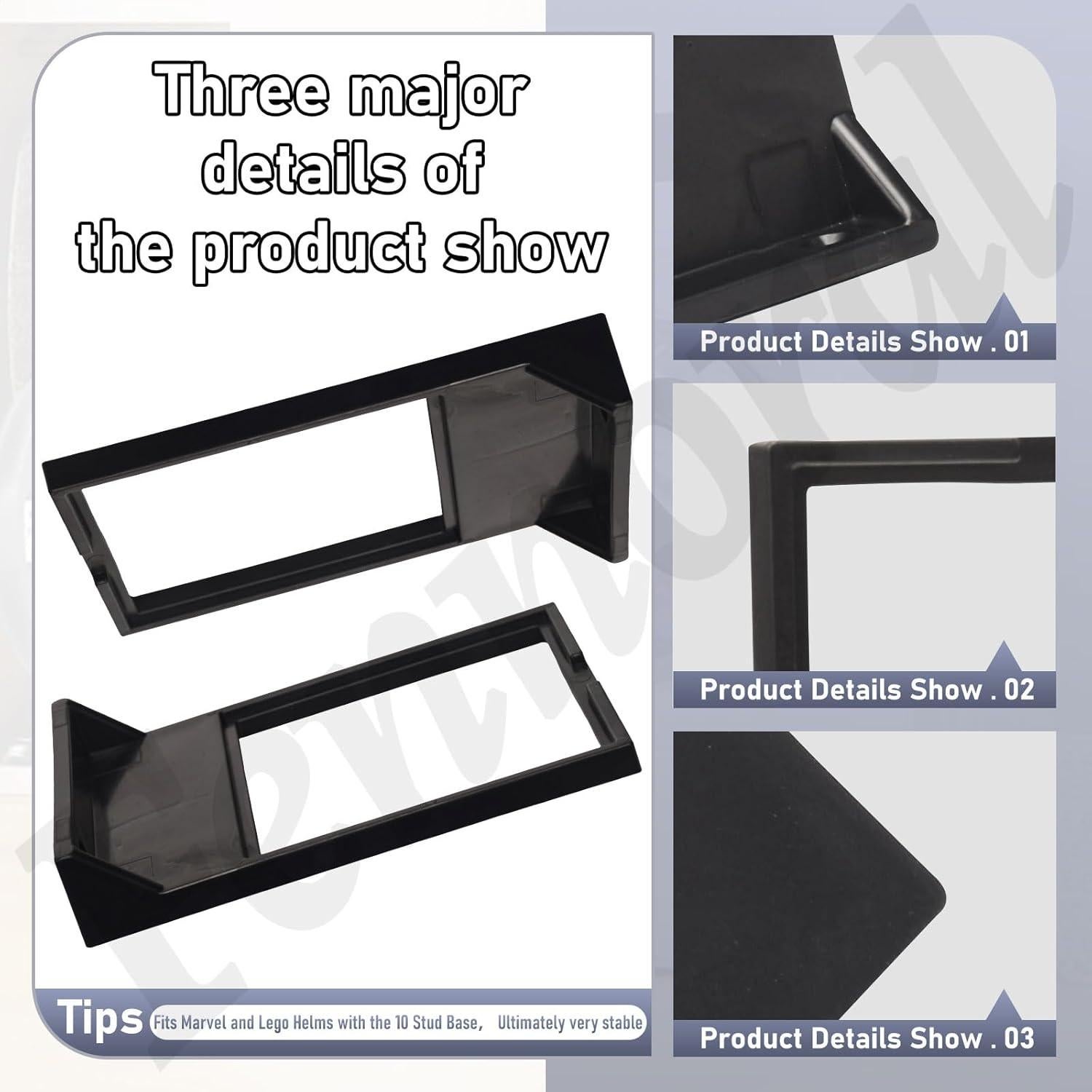 Estante de Exhibición de Casco Montado en Pared Fennoral 4 Pack