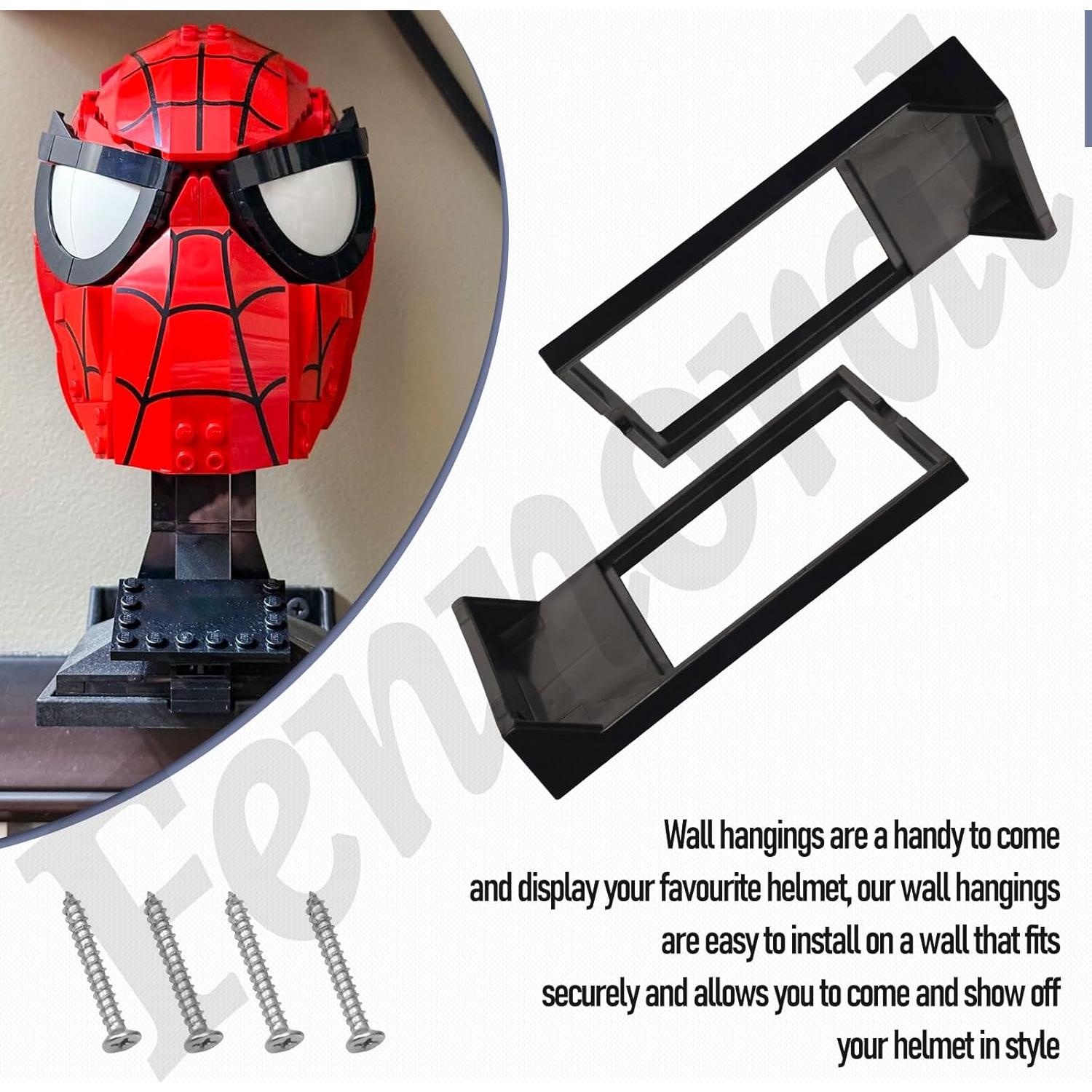 Estante de Exhibición de Casco Montado en Pared Fennoral 4 Pack