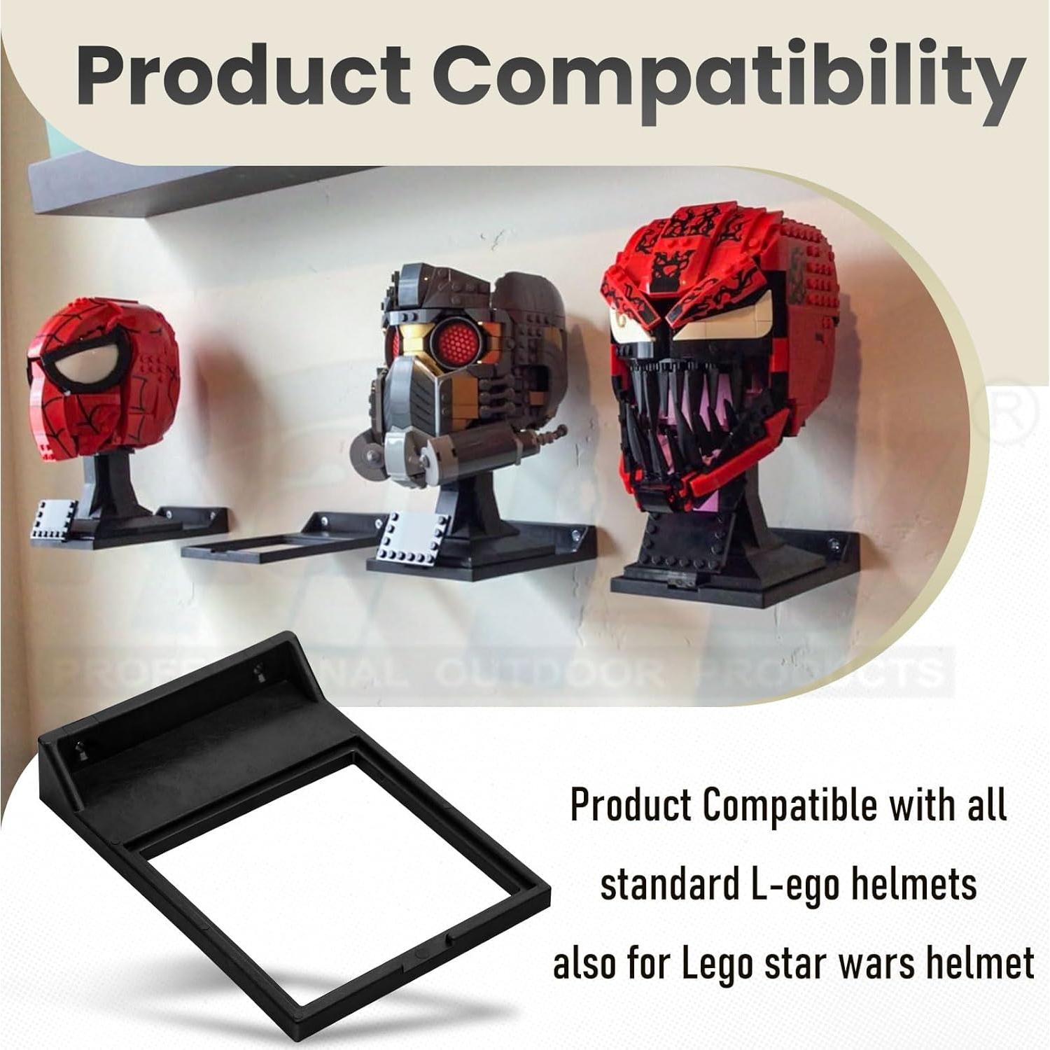 Estantes de exhibición para cascos Lego Star Wars - Karbay - 8 unidades