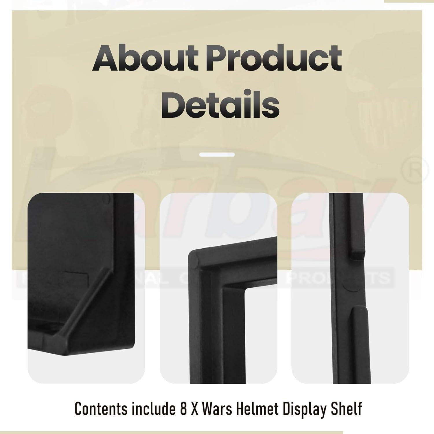 Estantes de exhibición para cascos Lego Star Wars - Karbay - 8 unidades