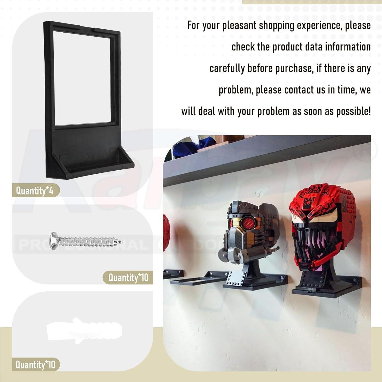 Estante de Exhibición para Casco de Guerra Lego Star Wars - 4 Pack