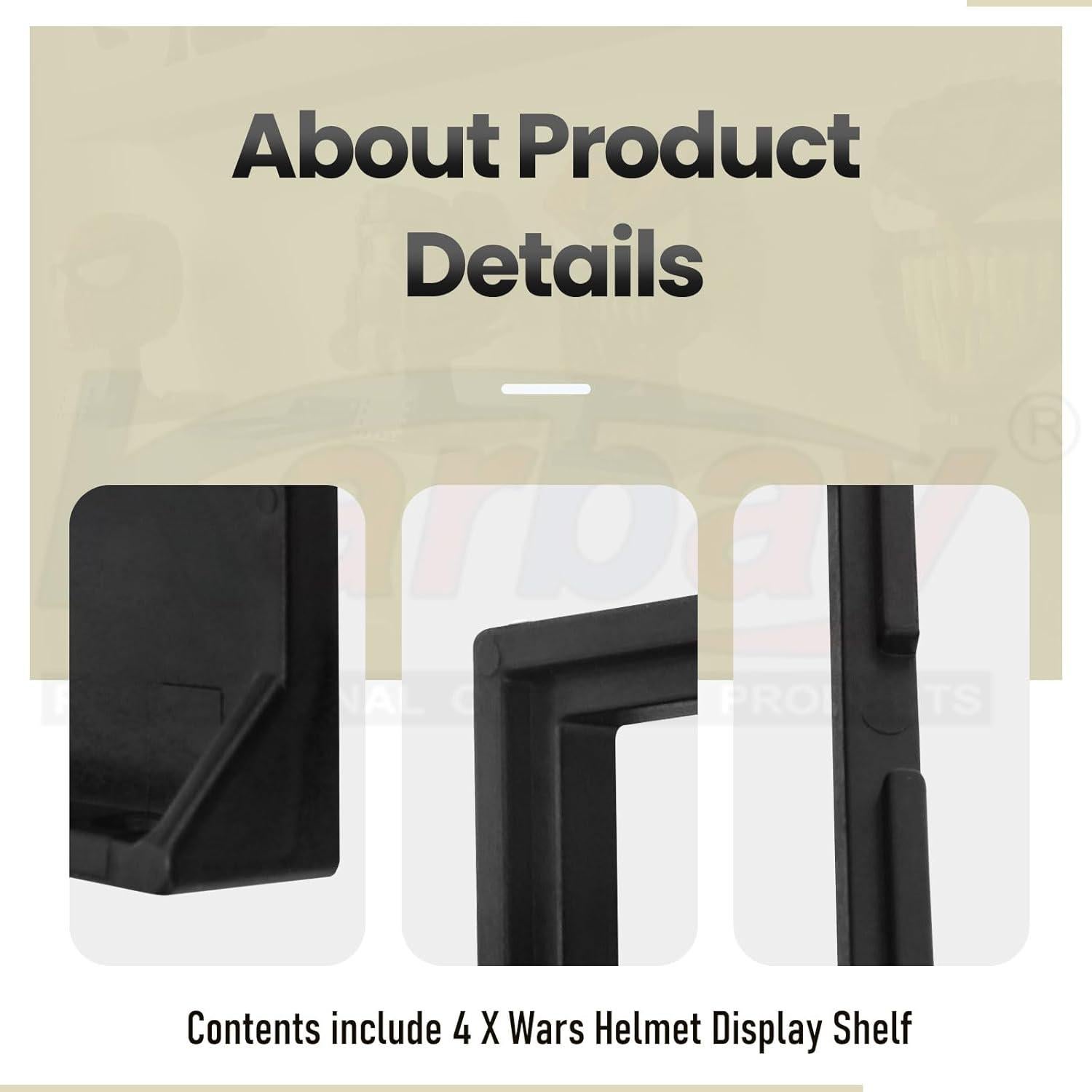 Estante de Exhibición para Casco de Guerra Lego Star Wars - 4 Pack