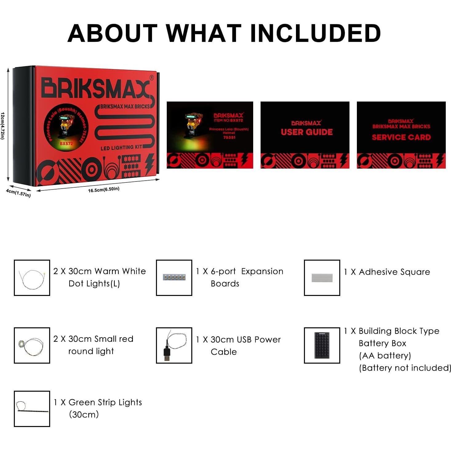 Kit de Iluminación LED BRIKSMAX para LEGO 75351 Casco Leia