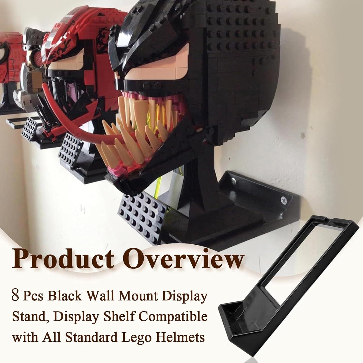 Soporte de Exhibición de Pared Negro WFCYX para Cascos Lego