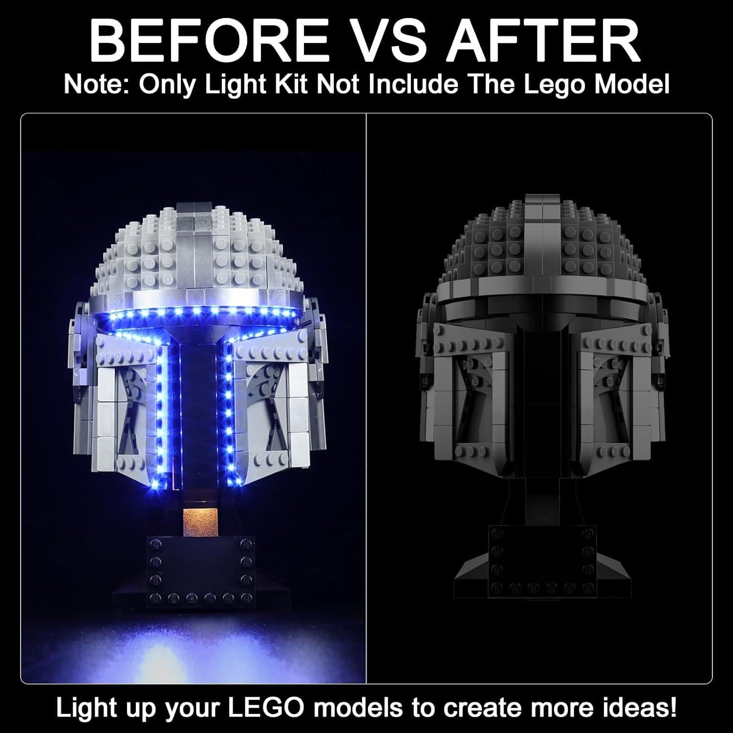 Kit de Luz LED Hilighting para Casco Lego The Mandalorian 75328