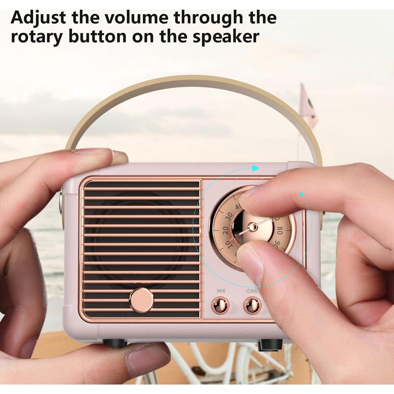 Altavoz Bluetooth Inalámbrico Baolira HM11 Beige Retro