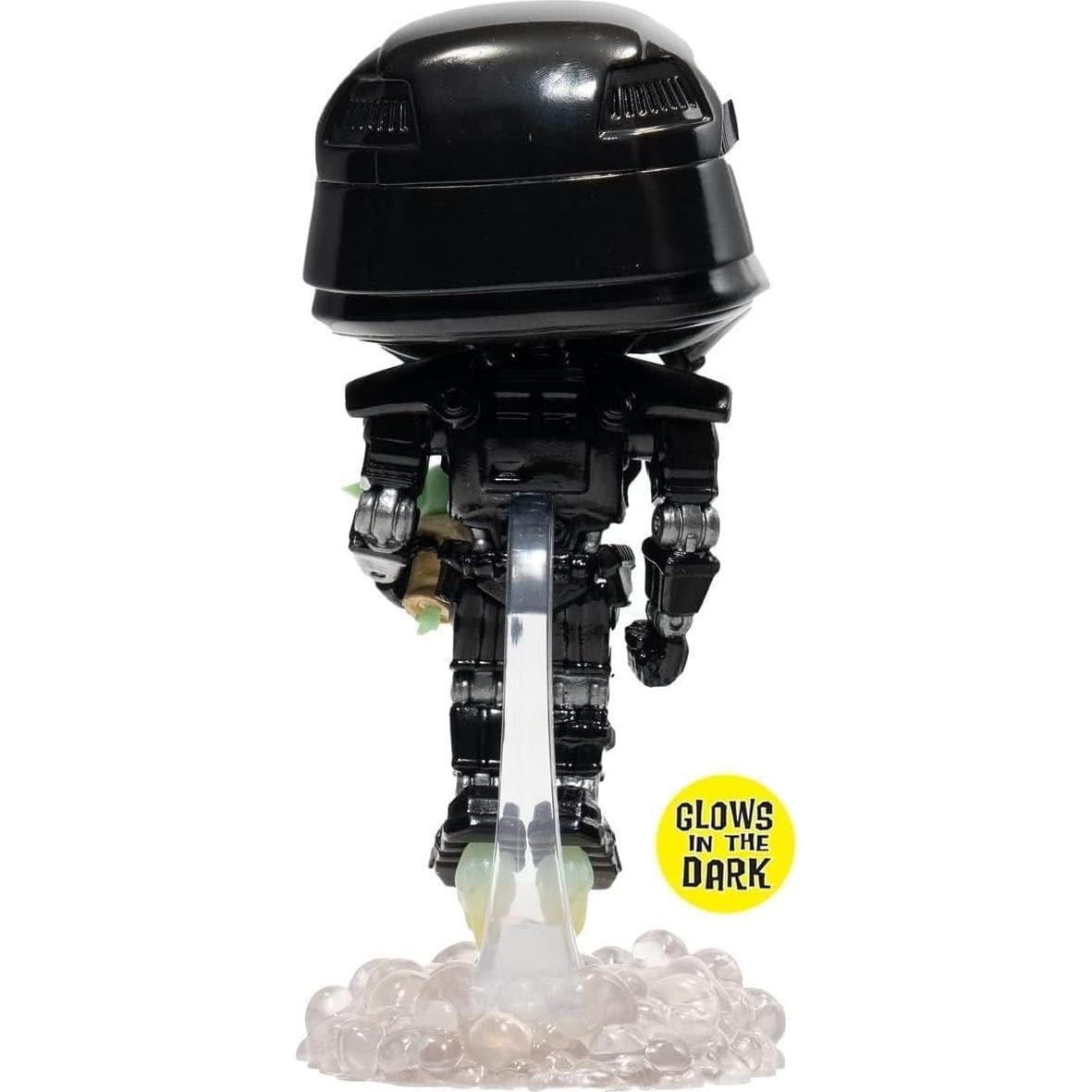 Figura Pop! Vinyl Star Wars Dark Trooper con Grogu 9.5cm