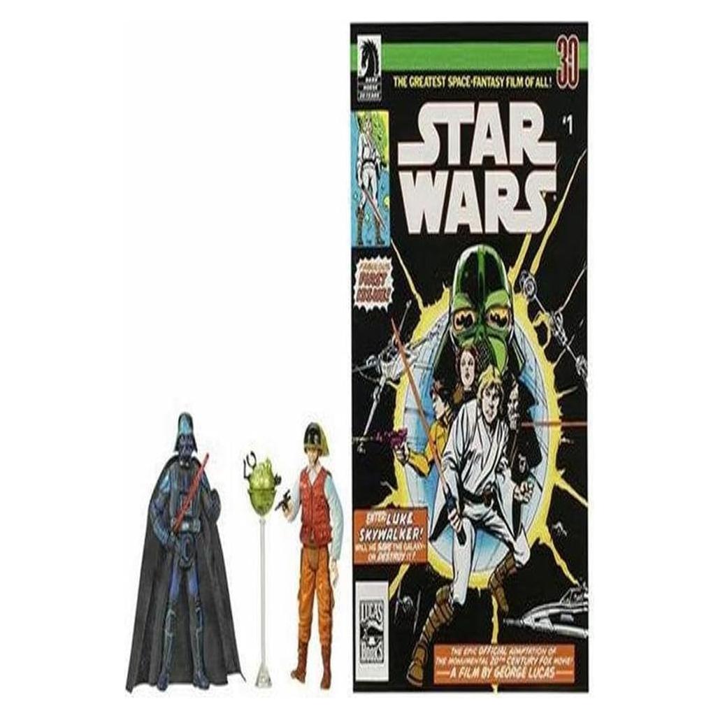 Figuras Star Wars Darth Vader y Oficial Rebelde Hasbro