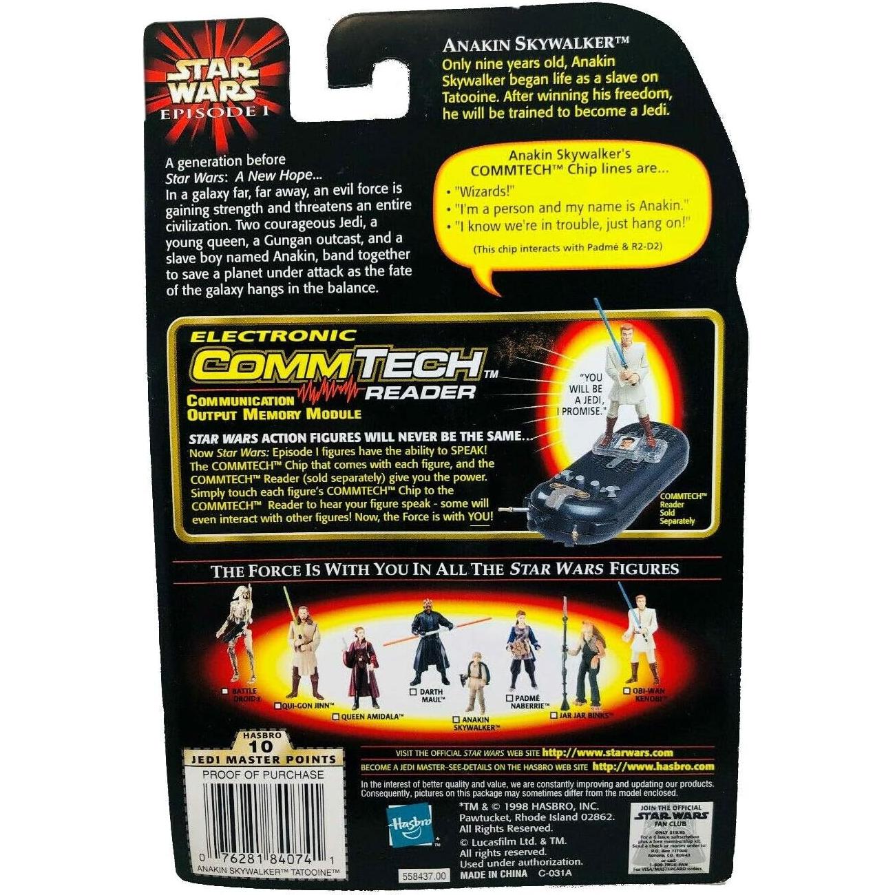 Figura Star Wars Anakin Skywalker Tatooine Hasbro 7.6cm