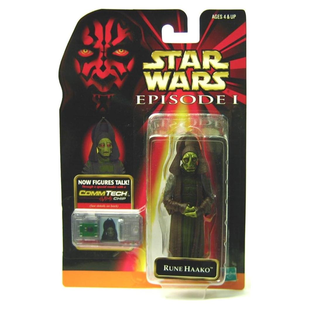 Figura de Acción Star Wars Rune Haako 9.5 cm Hasbro 1999