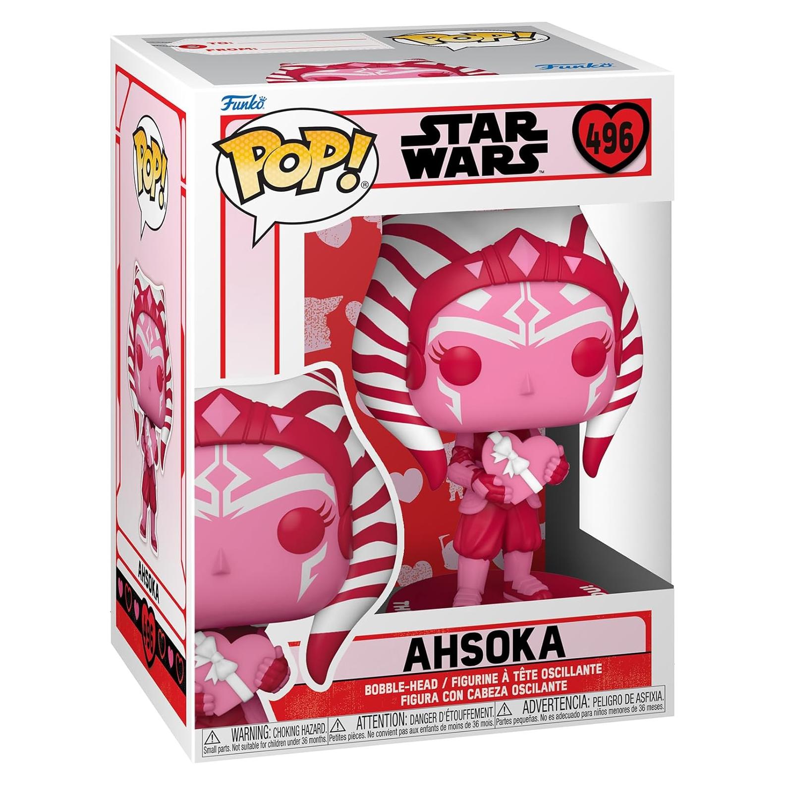 Funko Pop! Star Wars Ahsoka San Valentín 11.4 cm Vinilo