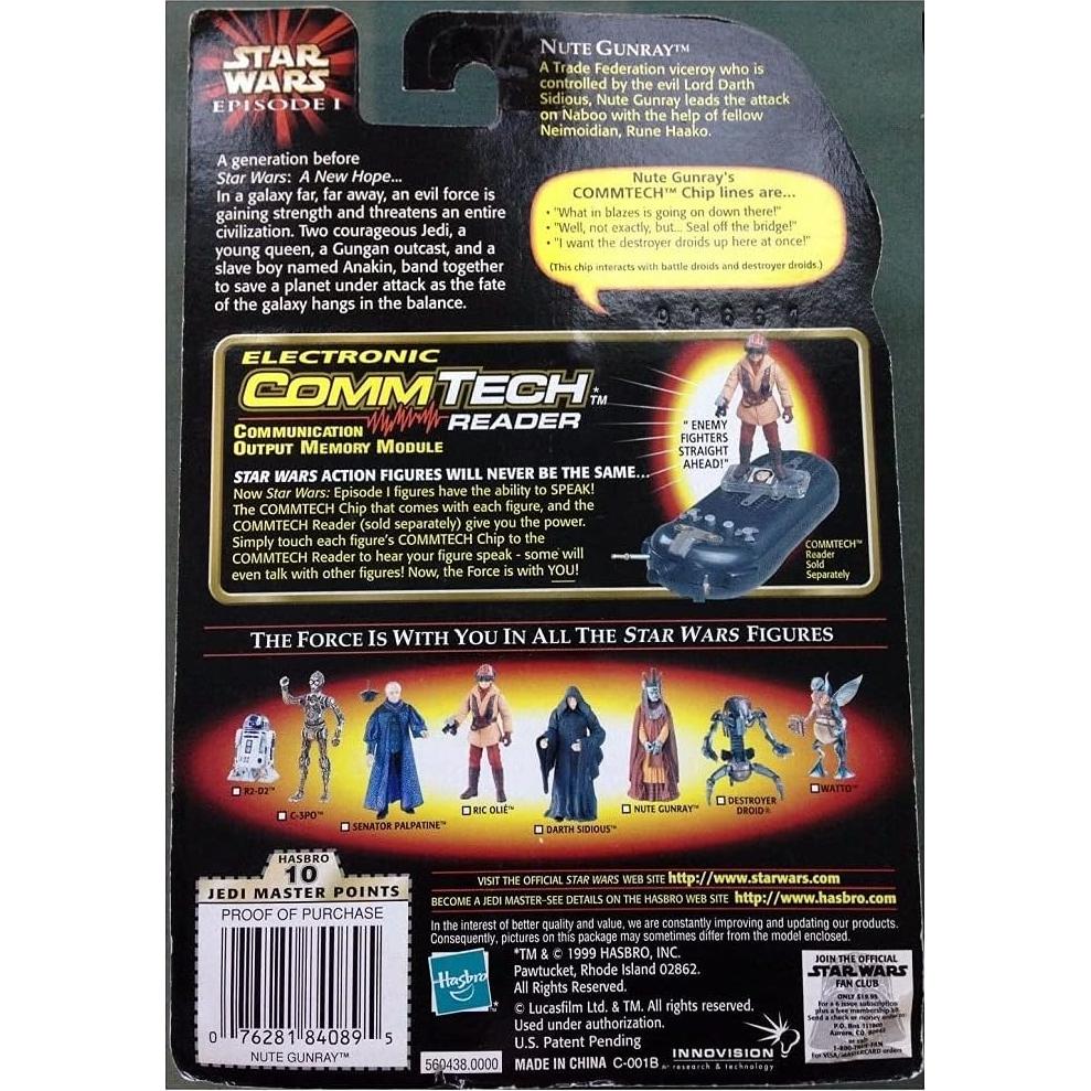 Figura Nute Gunray Star Wars Episodio I II Hasbro 24.1 cm