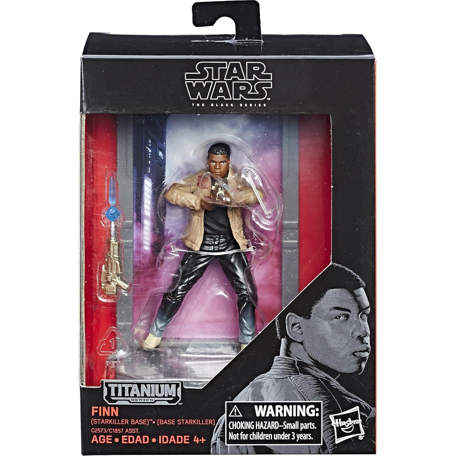 Figura Star Wars La Serie Negra Titanio Finn Base Starkiller