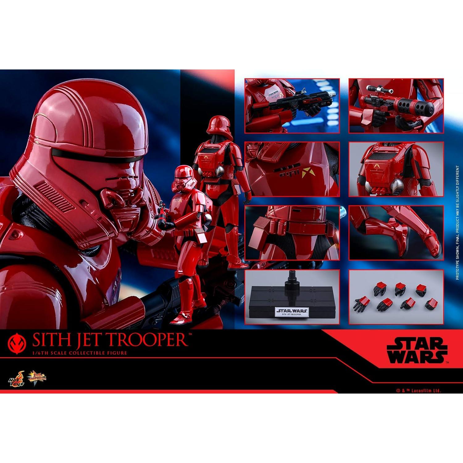 Figura Coleccionable Sith Jet Trooper 1:6 Hot Toys 31 cm